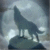 Static 50x50 pixel icon depicting a stylized wolf silhouette against a light gray background with subtle gradient effects.