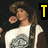 Animated sequence showing a person in cowboy hat and white shirt with circular emblem, transitioning through lettering changes.