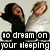 Two pixelated figures with raised arms, one in black hoodie, one in white shirt, with text reading 'to dream on your sleeping' and 'with the light on' below.
