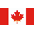 Static pixelated icon of a red maple leaf on white background with vertical red side bars, resembling the Canadian flag in miniature form.