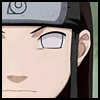Anime character face with headband, showing eye animation sequence from open to closed states.