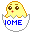 Pixelated yellow chick in white eggshell with blue text, showing sequential changes in chick's pose and text content