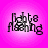 Four identical pixelated icons arranged in a on a pink gradient background, each displaying the text "lights flashing" with varying grayscale contrast