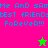Pixelated text and star icons on split background colors with repeated phrases.