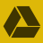 Yellow background with dark brown geometric shapes forming a stylized triangular structure with a horizontal line segment.