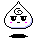 Pixelated teardrop-shaped icon with a spiral symbol, showing sequential changes in eye tears and facial expression