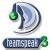 Pixelated icon featuring a stylized metallic 'T' with a green circular accent, positioned above a dark blue rectangular bar with light blue text.