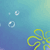Animated sequence of a cartoon character with large eyes and a red scarf against a blue background with bubbles and yellow flowers.