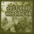 Static image with repeated text 'JUST KEEP HOLDING ON' over a blurred, sepia-toned background of indistinct figures.