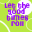 Pixelated purple text on a bright green background with white curved lines and a white speech bubble shape.