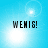 Four identical display 'WEMIS!' text over a light blue background with bright white lens flares, each showing the same static composition