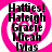 Four identical display black text on a pink and white spiral background with no visible animation changes