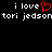 Static pixel art displays white text on black background with red heart symbol replacing 'love' in two lines.