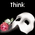 A white mask with black eye holes and a red rose with green leaves on a black background, with text changing across frames.
