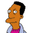 Animated contact sheet showing multiple frames of a Simpsons Movie-themed buddy icon with character faces and text elements.