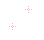 Four pink pixelated cross-shaped icons on a white background with gray top and bottom borders.