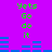 Pixelated green text 'Yets Go do it' repeated twice above blue horizontal bars on a solid purple background, with identical mirrored text and bar arrangements below.