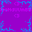 Pixelated purple background with blue branching patterns and repeating pink text fragments.