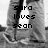 Black-and-white pixelated image of two figures in jeans and sneakers with overlaid text reading 'sara loves sean' on the left side.