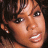 A 48x48 pixel buddy icon featuring a close-up of a person with dark curly hair and an earring on the left side, alongside green text reading "Original Icons .com" on a solid green background.