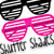 Animated icon shows four distinct visual states: black-and-white striped sunglasses, pink striped sunglasses, a heart outline on fabric, and a glowing heart in hands.