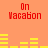 Red pixelated text "On Vacabon" appears in four quadrants on an orange background with yellow horizontal bars below each quadrant.