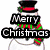 A four- with a snowman, candy canes, a dog, and a goat, each with overlaid text reading "Merry Christmas," "From...," and "TamsynH1Tech Team."