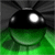 Animated sequence of a black eight-ball with white number 8 on green background, showing changing number 8 positions and partial white circle.