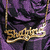 Golden cursive text spelling 'Shadows' on a purple fabric background with a necklace chain visible.