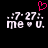 Pixelated icon with white text and symbols on black background, featuring a pink heart above the text.