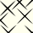 Black and white pixelated geometric pattern with intersecting lines forming diamond shapes on a light background.