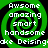Green and black spiral background with white text listing positive adjectives, repeated in a pattern