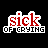 identical pixelated icons showing 'sick' in red above 'OF ERYSING' in white on black background, with varying opacity levels