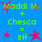 Blue background with green text and red star icons showing two states of a mathematical expression involving 'Maddi M', 'Chesca', and 'Bff' in pixelated font.