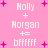 Pixelated pink background with white text and magenta plus signs, showing two identical side-by-side calculations of 'Molly + Morgan = bfffffff' in a