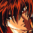Pixelated anime-style character with long red hair and closed eyes, next to text reading 'AnimeIM' and 'com' on a black background.
