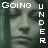 A 4x3 contact sheet of a 12-frame animated icon featuring repeated text and a blurred face behind bars, with alternating frame-by-frame color changes in the text.