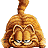 A contact sheet of three Garfield cartoon frames with text overlays, showing the orange cat's expressions and movie title branding on a white background.