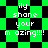 Green and black pixelated background with white text reading 'ily shane your m azing!!!!' in four repeated sections.