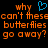 Pixelated orange text on black background with blue heart symbol, repeated twice side-by-side.