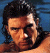 Pixelated image of a person with dark hair against blue background, next to green with bright green text reading Original Icons .com