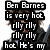 Four- pixelated image with text overlays expressing admiration for Ben Barnes, showing a character with long brown hair in different poses