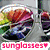 Pixelated beach-themed buddy icon with four quadrants showing sunglasses, flip flops, beach, and summer text elements.