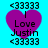 A static image with a cyan background featuring a purple heart shape containing text and symbols.