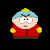 Pixel art character with blue hat and red jacket next to pink text "SCREW U GUYS" and blue text "IM GOIN HOME" on black background with gray transparency area.