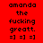 Four display identical pixelated text and emoticons on red, pink, white, and light pink backgrounds