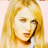 Static 48x48 pixel icon of a person with long blonde hair and closed eyes, rendered in low-resolution pixel art style against light background.