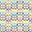 Animated sequence showing a of colorful pixelated icons transitioning to a pink crown emblem with text, then to scattered letters on black background