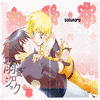 Six anime-style character pairs in intimate poses across a , with visible text and color variations