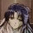 Pixelated static image of a character with dark hair and light skin, likely from an anime-style buddy icon set.
